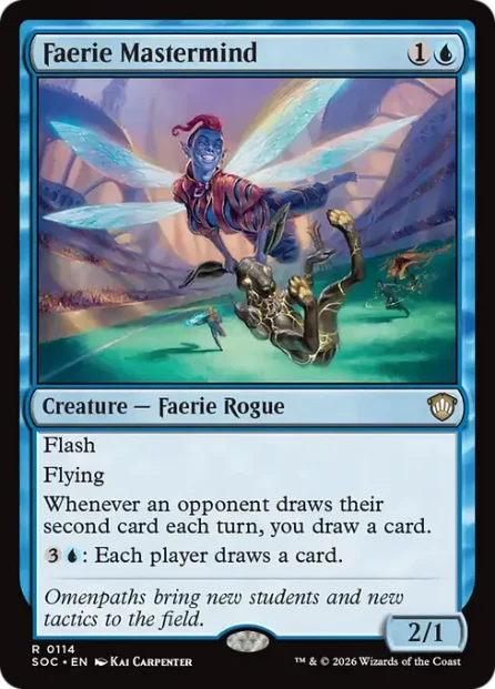 Faerie Mastermind, Secrets of Strixhaven Commander — Magic: The Gathering card