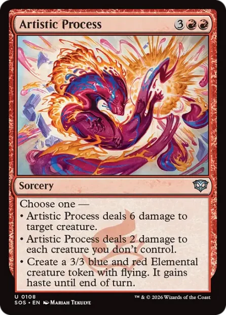 Artistic Process, Secrets of Strixhaven — Magic: The Gathering card