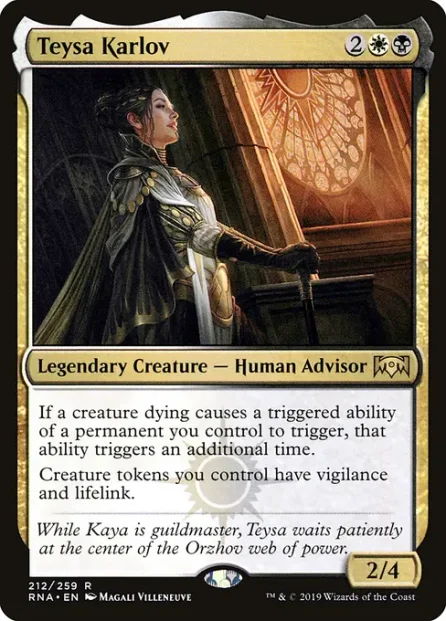 Teysa Karlov, Ravnica Allegiance — Magic: The Gathering card