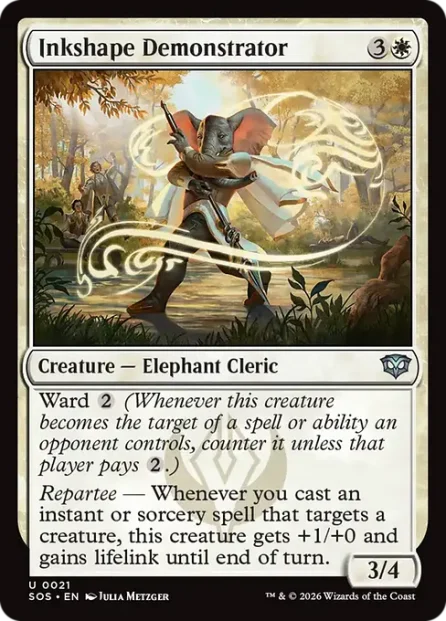 Inkshape Demonstrator, Secrets of Strixhaven — Magic: The Gathering card