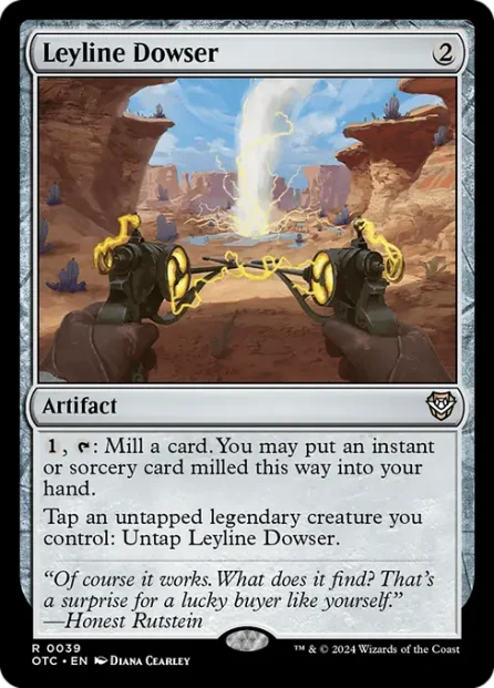 Leyline Dowser, Outlaws of Thunder Junction Commander — Magic: The Gathering card