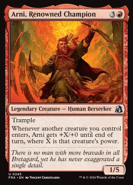 Arni, Renowned Champion, Reality Fracture — Magic: The Gathering card