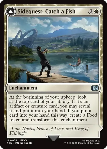 Sidequest: Catch a Fish // Cooking Campsite, Final Fantasy — Magic: The Gathering card