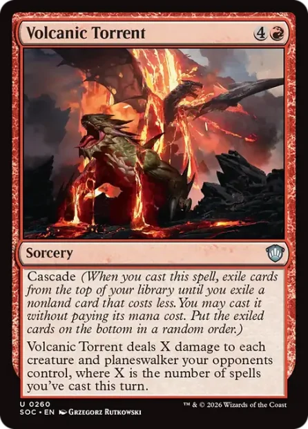 Volcanic Torrent, Secrets of Strixhaven Commander — Magic: The Gathering card