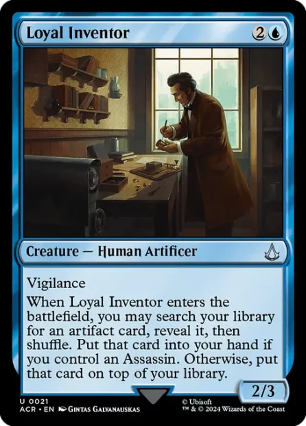 Loyal Inventor, Assassin's Creed — Magic: The Gathering card