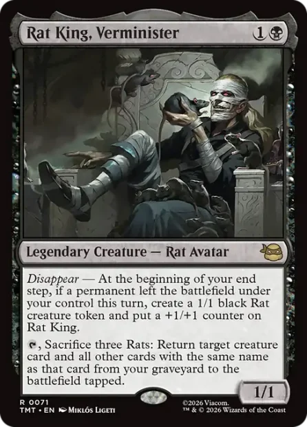 Rat King, Verminister, Teenage Mutant Ninja Turtles — Magic: The Gathering card