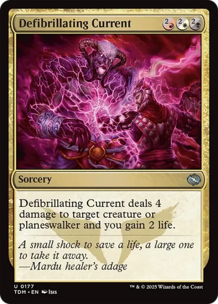 Defibrillating Current, Tarkir: Dragonstorm — Magic: The Gathering card