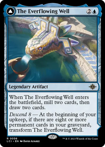 The Everflowing Well // The Myriad Pools, The Lost Caverns of Ixalan — Magic: The Gathering card
