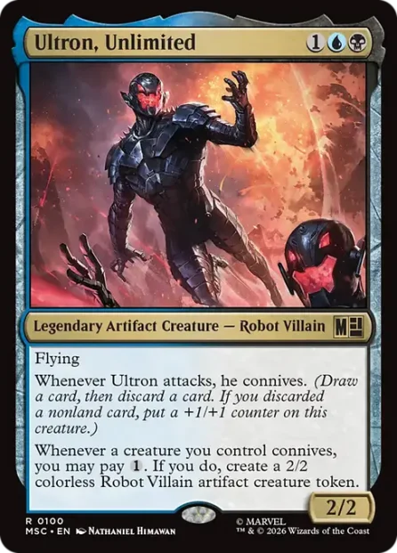 Ultron, Unlimited, Marvel Super Heroes Commander — Magic: The Gathering card