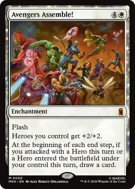 Avengers Assemble!, Marvel Super Heroes — Magic: The Gathering card