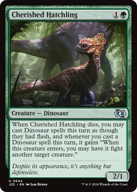 Cherished Hatchling, Foundations Jumpstart — Magic: The Gathering card