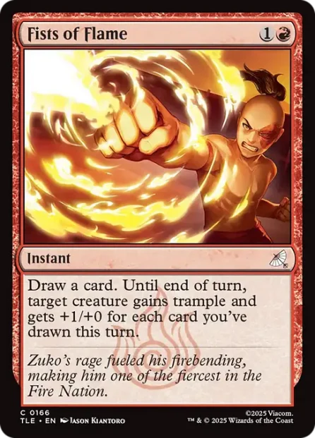 Fists of Flame, Avatar: The Last Airbender Eternal — Magic: The Gathering card