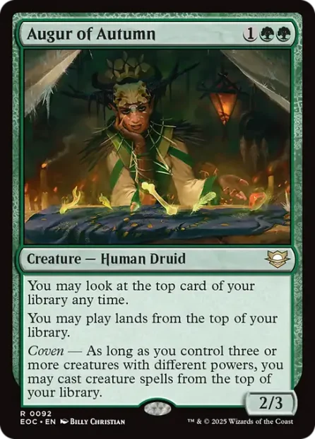 Augur of Autumn, Edge of Eternities Commander — Magic: The Gathering card