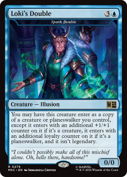 Spark Double, Marvel Super Heroes Commander — Magic: The Gathering card