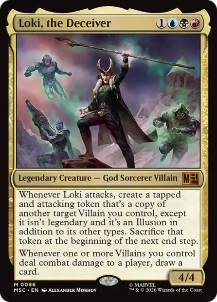 Loki, the Deceiver, Marvel Super Heroes Commander — Magic: The Gathering card