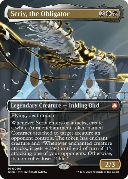 Scriv, the Obligator, Secrets of Strixhaven Commander — Magic: The Gathering card