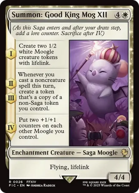 Summon: Good King Mog XII, Final Fantasy Commander — Magic: The Gathering card
