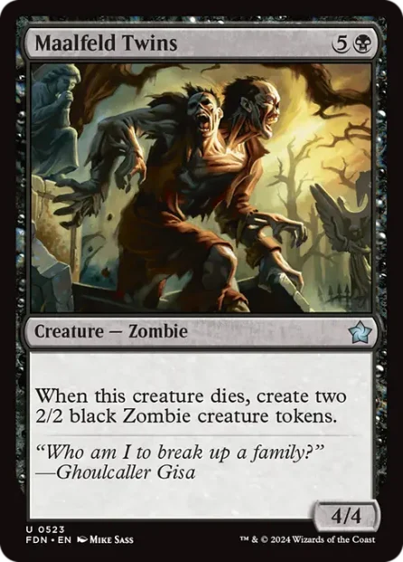 Maalfeld Twins, Foundations — Magic: The Gathering card
