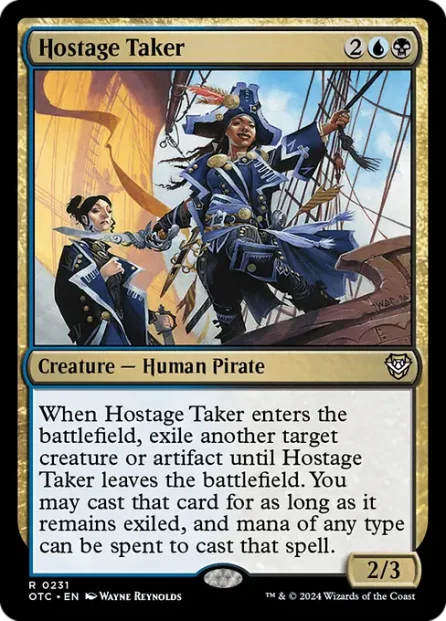Hostage Taker, Outlaws of Thunder Junction Commander — Magic: The Gathering card