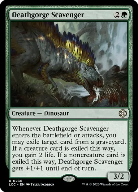 Deathgorge Scavenger, The Lost Caverns of Ixalan Commander — Magic: The Gathering card