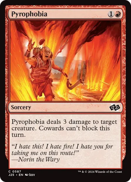 Pyrophobia, Foundations Jumpstart — Magic: The Gathering card