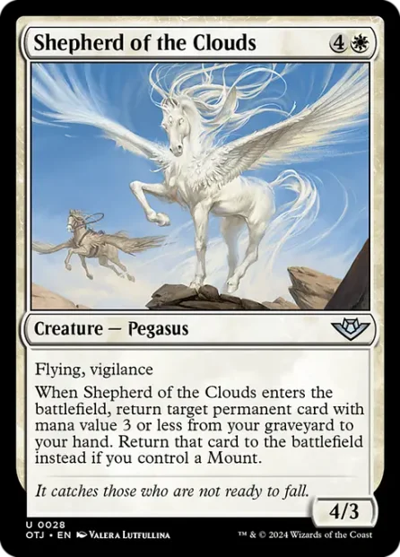 Shepherd of the Clouds, Outlaws of Thunder Junction — Magic: The Gathering card