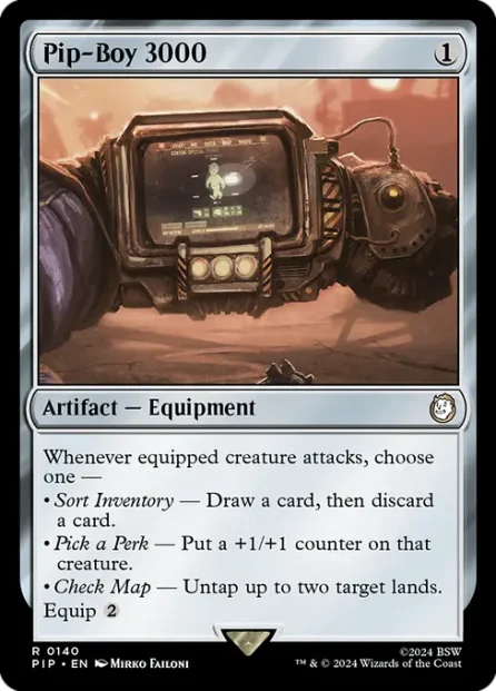 Pip-Boy 3000, Fallout — Magic: The Gathering card