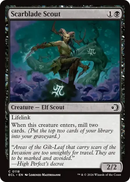 Scarblade Scout, Lorwyn Eclipsed — Magic: The Gathering card