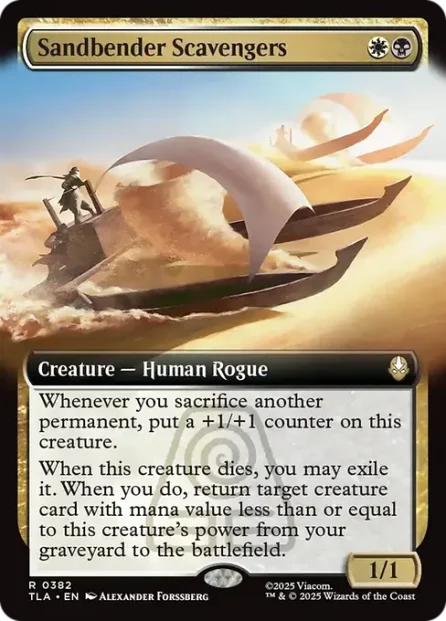 Sandbender Scavengers, Avatar: The Last Airbender, foil — Magic: The Gathering card