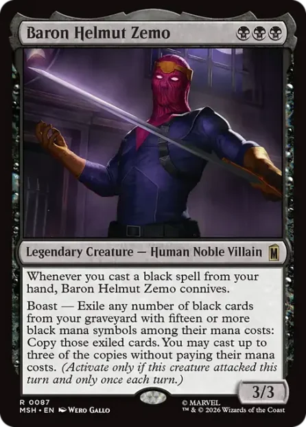 Baron Helmut Zemo, Marvel Super Heroes — Magic: The Gathering card