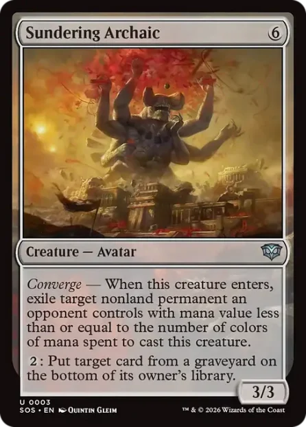 Sundering Archaic, Secrets of Strixhaven — Magic: The Gathering card