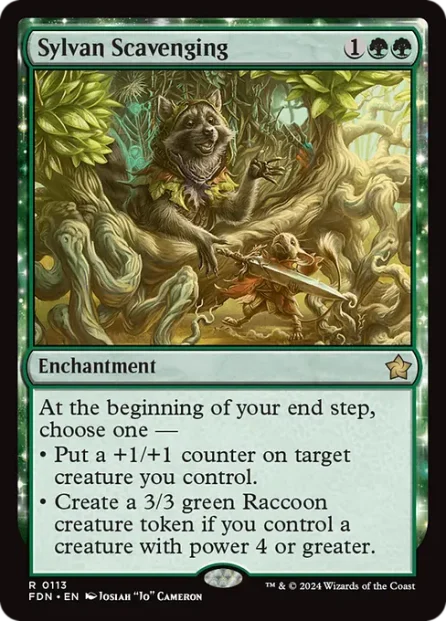 Sylvan Scavenging, Foundations — Magic: The Gathering card
