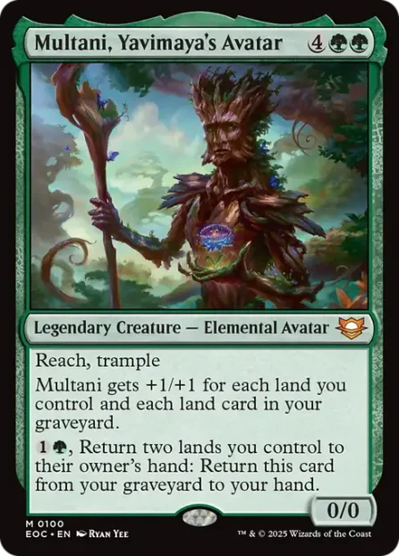 Multani, Yavimaya's Avatar, Edge of Eternities Commander — Magic: The Gathering card