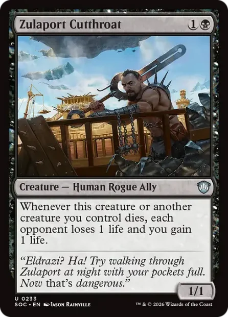 Zulaport Cutthroat, Secrets of Strixhaven Commander — Magic: The Gathering card