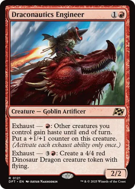 Draconautics Engineer, Aetherdrift — Magic: The Gathering card
