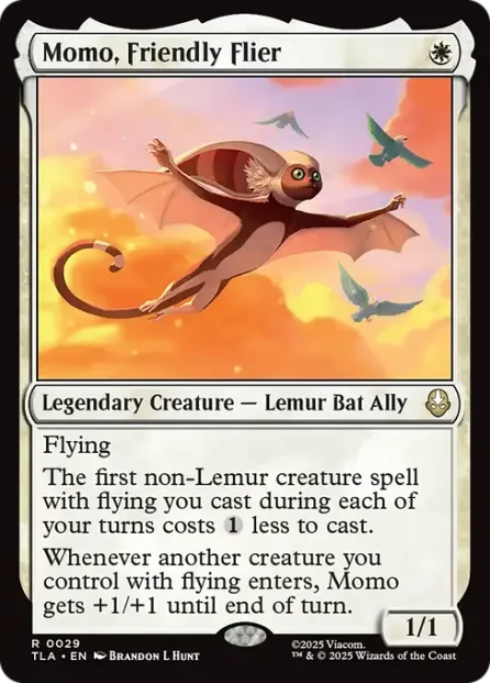 Momo, Friendly Flier, Avatar: The Last Airbender — Magic: The Gathering card