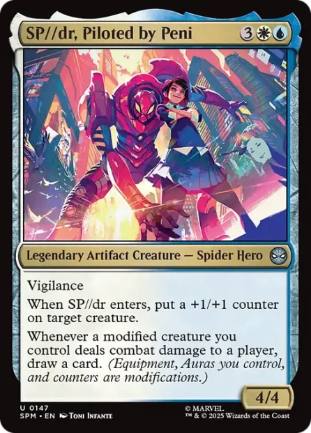 SP//dr, Piloted by Peni, Marvel's Spider-Man — Magic: The Gathering card
