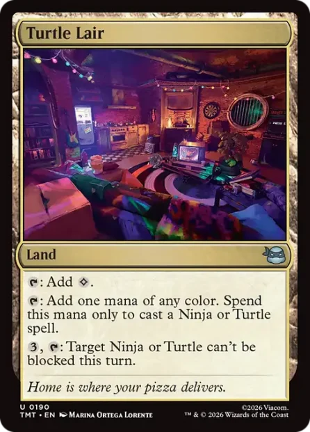 Turtle Lair, Teenage Mutant Ninja Turtles — Magic: The Gathering card