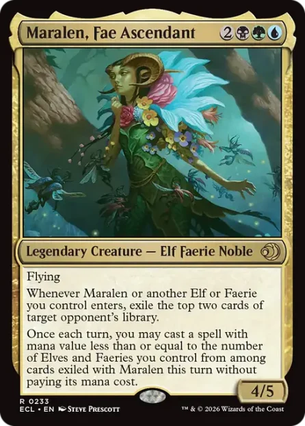 Maralen, Fae Ascendant, Lorwyn Eclipsed — Magic: The Gathering card