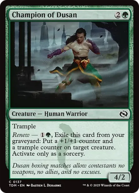 Champion of Dusan, Tarkir: Dragonstorm — Magic: The Gathering card