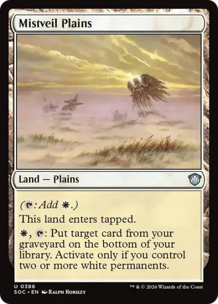 Mistveil Plains, Secrets of Strixhaven Commander — Magic: The Gathering card