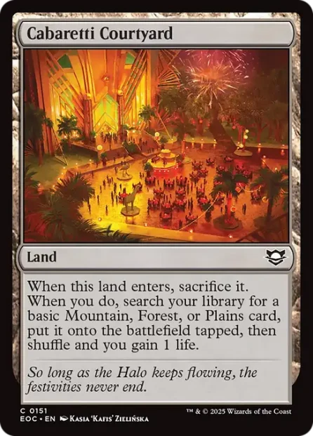 Cabaretti Courtyard, Edge of Eternities Commander — Magic: The Gathering card