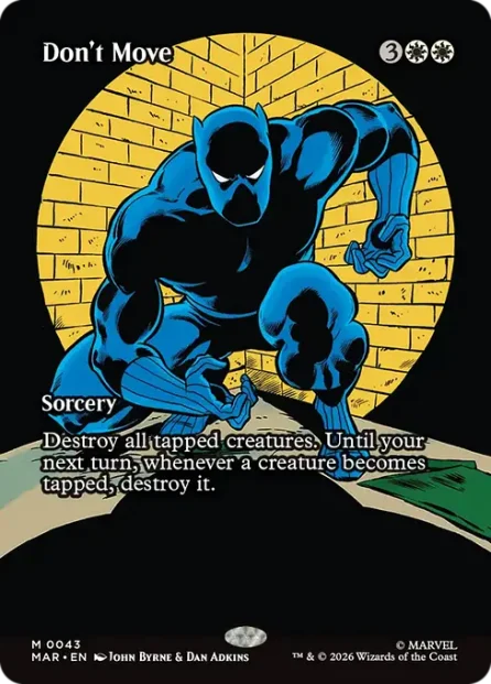 Don't Move, Marvel Universe — Magic: The Gathering card