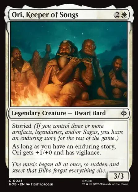 Ori, Keeper of Songs, The Hobbit — Magic: The Gathering card