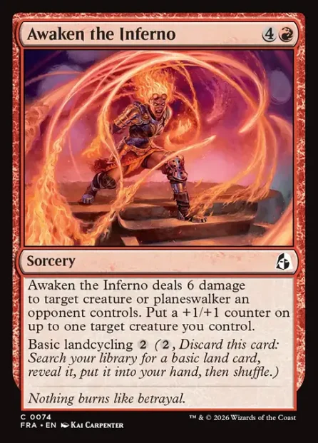 Awaken the Inferno, Reality Fracture — Magic: The Gathering card