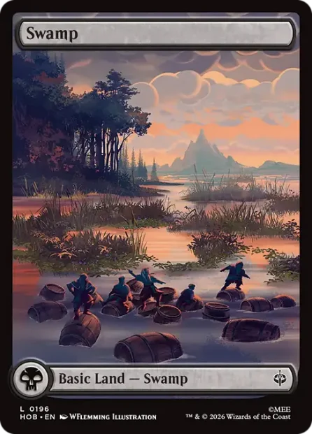 Swamp, The Hobbit — Magic: The Gathering card