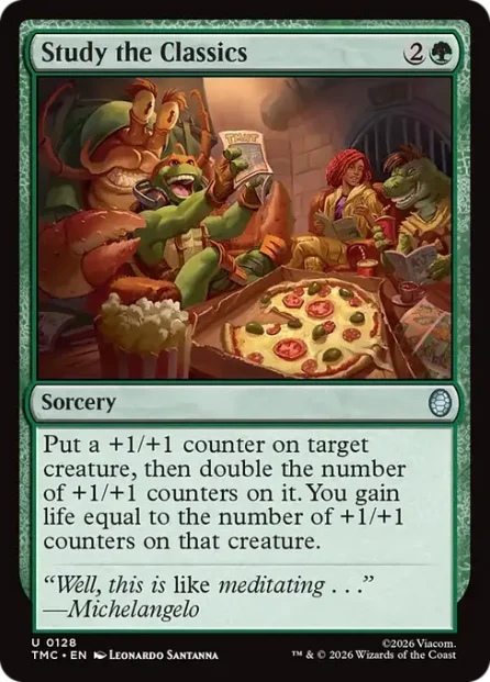 Study the Classics, Teenage Mutant Ninja Turtles Eternal — Magic: The Gathering card