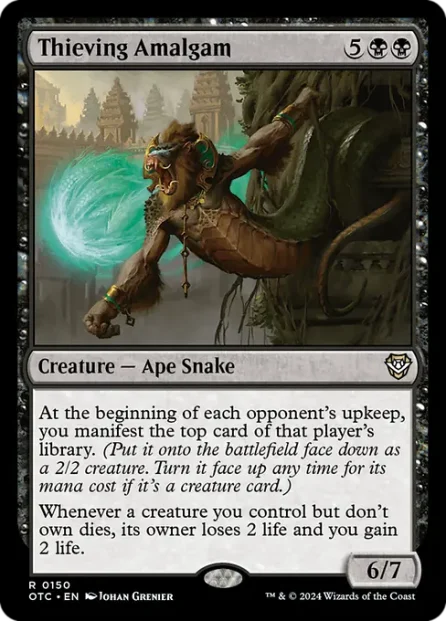 Thieving Amalgam, Outlaws of Thunder Junction Commander — Magic: The Gathering card