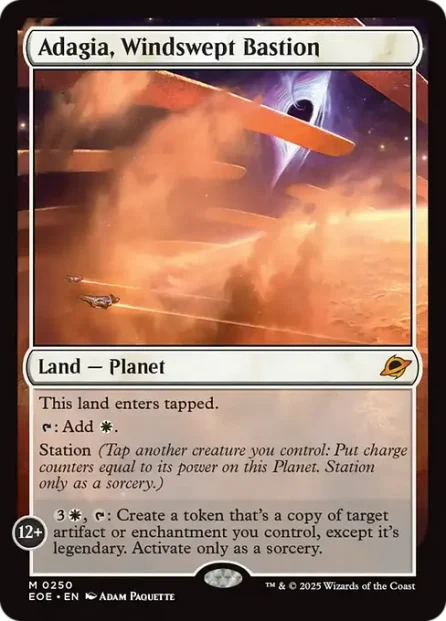 Adagia, Windswept Bastion, Edge of Eternities — Magic: The Gathering card