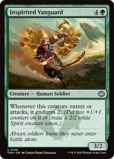 Inspirited Vanguard, Tarkir: Dragonstorm — Magic: The Gathering card